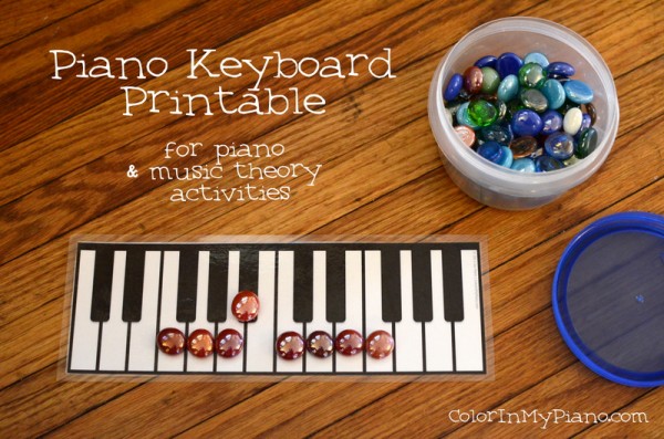 Piano Keyboard Printable Color In My Piano