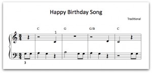 Learning Triads & The Happy Birthday Song – Color In My Piano