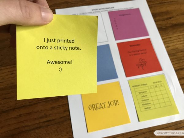 free sticky notes