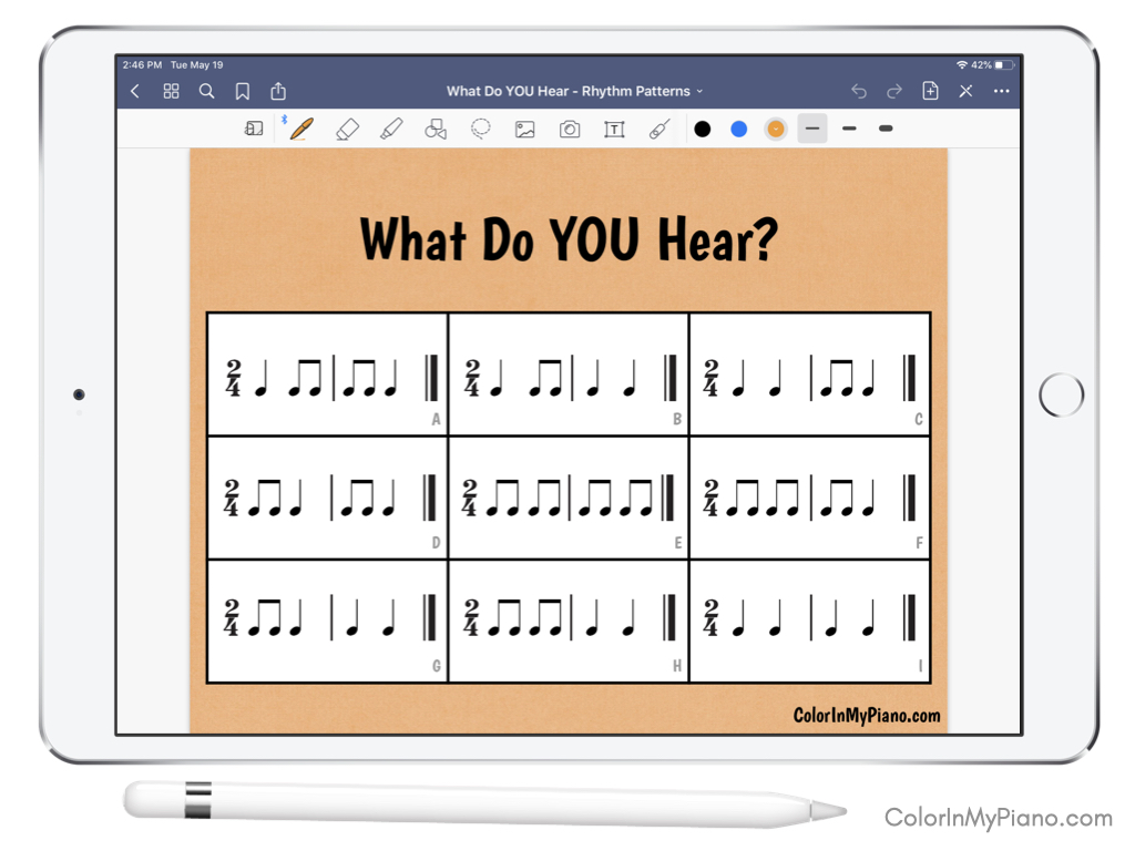 Music Theory Color In My Piano